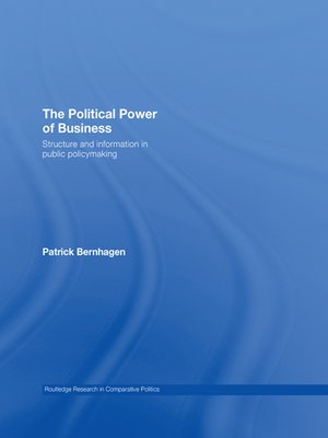 cover image of The Political Power of Business